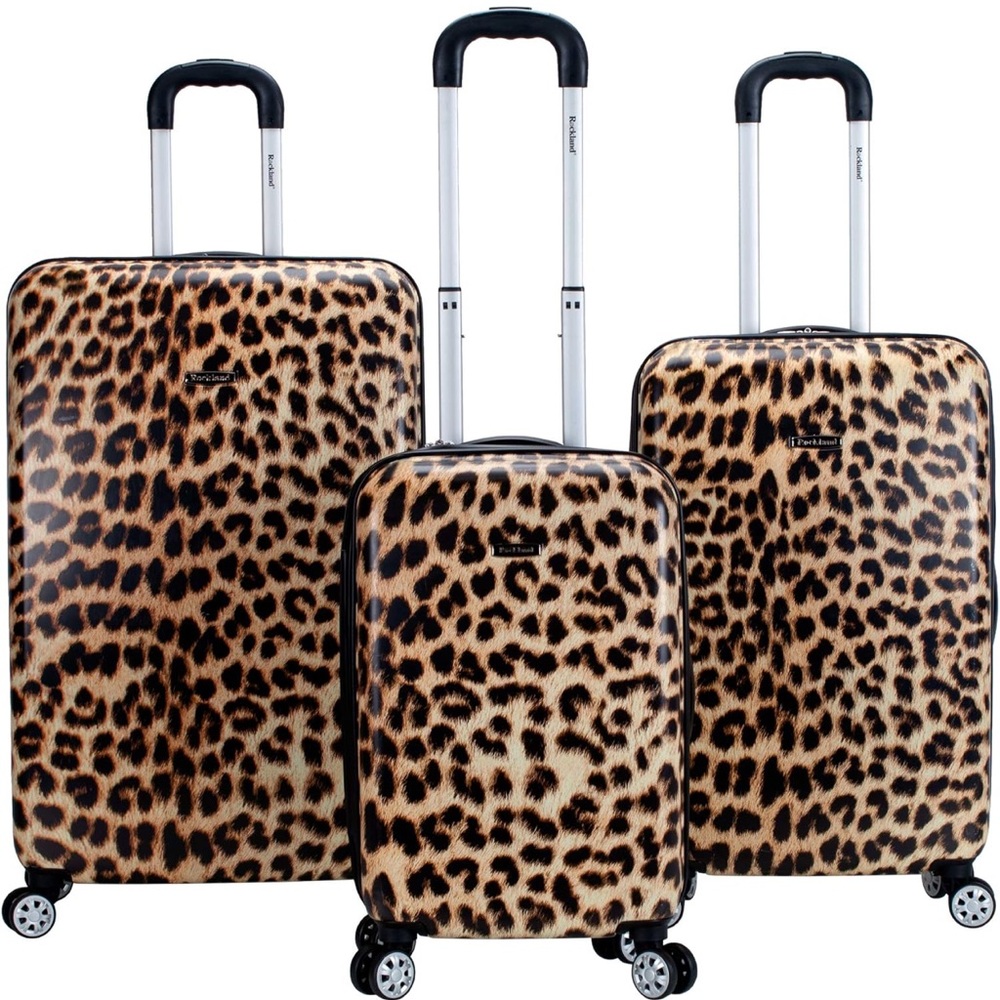 Heys Leopard Print Luggage Set
